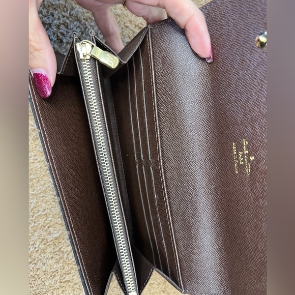 Louis Vuitton Mini Lin Sarah Brown Monogram Long Wallet 2007 - Picture 8 of 13